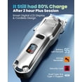 thumbnail image 6 of Dog Clippers for Grooming Thick Coats Low Noise Rechargeable Cordless Pet Shaver with Stainless Steel Blade Waterproof, 6 of 8