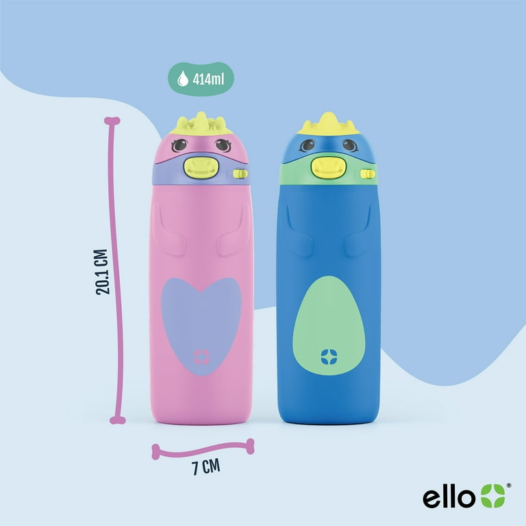 Ello Ellies 14 oz Stainless Steel Kids Water Bottle Vacuum
