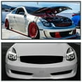 thumbnail image 2 of Spec-D Tuning Dual Halo LED Black Projector Headlights Compatible with 2003-2007 Infiniti G35 2 Door Coupe With HID System Headlights, Left + Right Pair Headlamps Assembly, 2 of 7