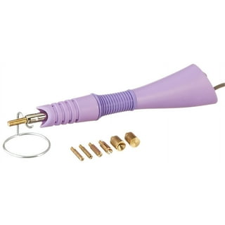 Hotfix Rhinestone Applicator, 7 in 1 Professional Iron-on DIY Hot Fix Tool  Rhinestone Setter Applicator Wand Crystal Gem Tool Kit with 7 Different  Sizes Tips and Support Stand (Purple) American Standard1