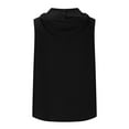 thumbnail image 4 of SHTXOZHI Mens Sleeveless/Short Sleeve Hoodies Drawstring Button Down Beach Shirt Summer Casual Tops, 4 of 5