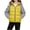 Yellow, variant on Zynoxe Puffer Jackets for Girls Winter Color Block Windproof Zip Up Long Sleeve Hoodies Casual Warm Quilted Padded Coat with Pockets