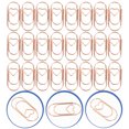thumbnail image 2 of KAKOWELY 100Pcs Knitting Clip Ornaments File Document Clips Office Document Clips Book Reading Clips,0.79"X0.39"X0.04", 2 of 5