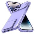 thumbnail image 4 of Elegant Choise Phone Case with Camera Lens Cover Adjustable Stand for iPhone 14 6.1inch, Purple, 4 of 4