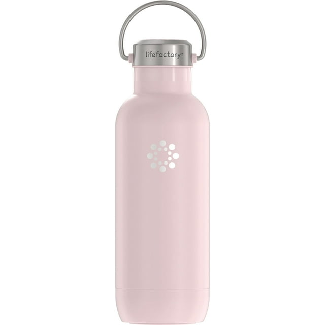 Lifefactory Botella Deportiva De Acero Inoxidable Con Aislamiento Al Vacío De 20 Onzas Desert Rose
