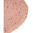 thumbnail image 4 of Unique Loom Braided Jute Collection Area Rug - Dhaka (3' Round Light Pink), 4 of 6