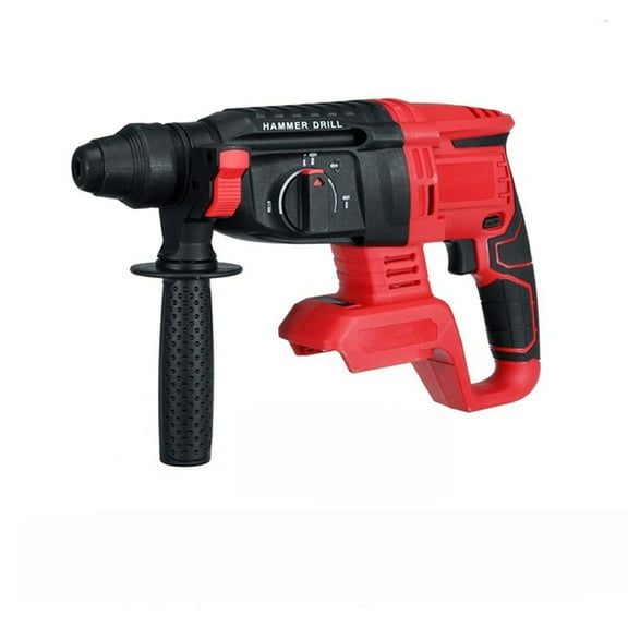 Wirelesss Electric Rotary Hammer Drill 4 Modes Professional Flat Drill Hammer Shovel For 21V Battery (with Battery)