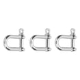 thumbnail image 4 of Manille en Forme de U, 3 Pcs Anneau en D pour Bracelet Paracorde Tête Plate, 4 of 8