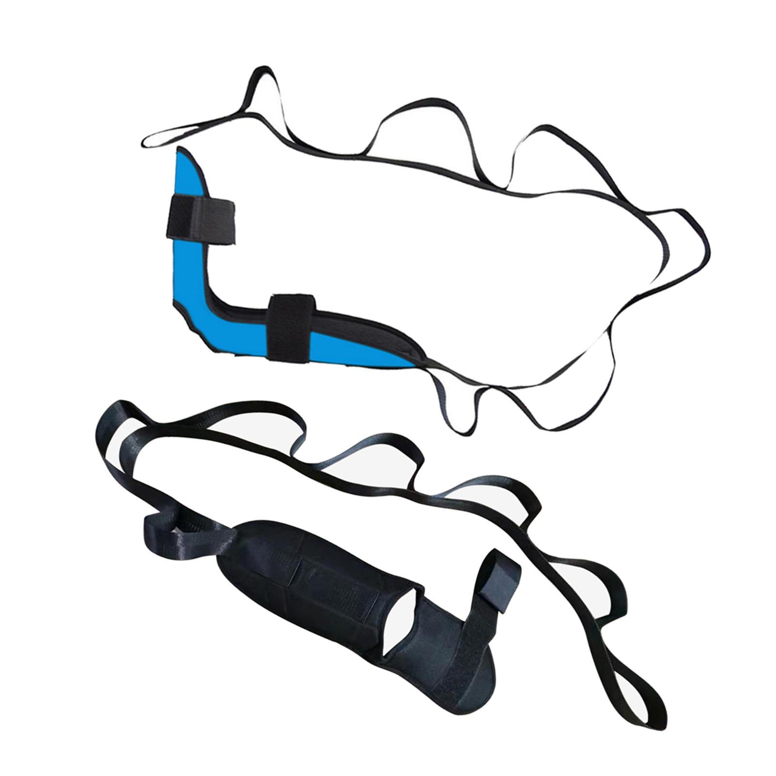 Baoblaze 2Pcs 61 inch Yoga Stretching Belts Foot Stretchers Leg Training Thigh Straps