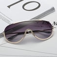thumbnail image 2 of Oversized Sunglasses For Women Single Lens One Piece Black Lens Luxury Style, 2 of 10