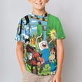 thumbnail image 5 of Adventure Time T-Shirts for Boys Girls, Kids 3D Print Short Sleeve, Unisex Crew Neck Tee Shirts for Youth, 5 of 9