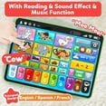 thumbnail image 4 of Learning Tablet for Toddlers 1-3 Trilingual Learning Toys–New Version Educational Toy with Sounds&Speech Therapy–Early Development Gifts for 1 Year Old Boys Girls,Ages 12-18 Months to 2-3 Years Gift, 4 of 9
