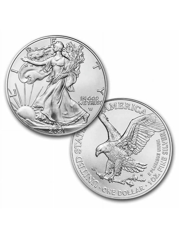 2021 1 oz American Silver Eagle Coin BU (Type 2)