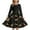 z251118-a-Black, variant on XEGLSBU Christmas Dresses for Girls 10/12 Style Girls Print Party Dress with Lace up Front Long Sleeves and Back Elastic Zipper for Holiday Festive Pageant Gown Black Size 7-8 Years