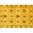 thumbnail image 1 of Ahgly Company Machine Washable Indoor Rectangle Abstract Yellow Modern Area Rugs, 7' x 10', 1 of 4