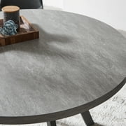 Round Dining Table Set, Mid Century Modern Round Dining Table 35 INCH, Leisure Coffee Table, Saving Space