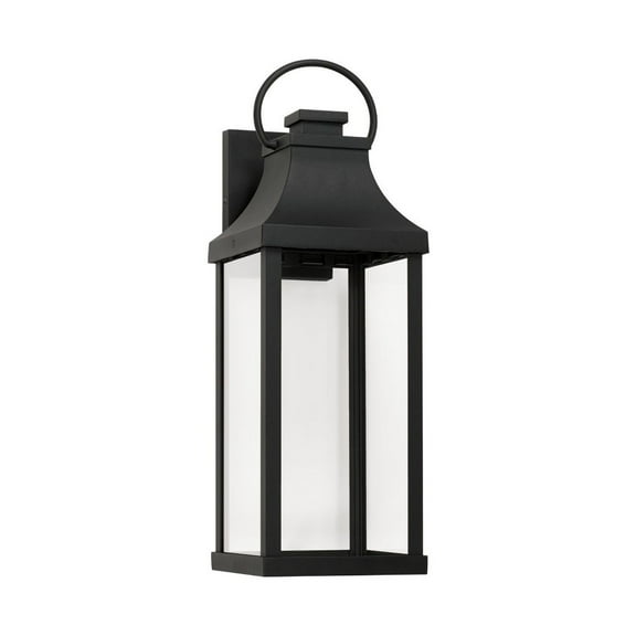 Outdoor Wall Lantern In Traditional Style-20.75 Inches Tall And 7 Inches Wide-Black Finish-Led Lamping Type Capital Lighting 946421Bk-Gl