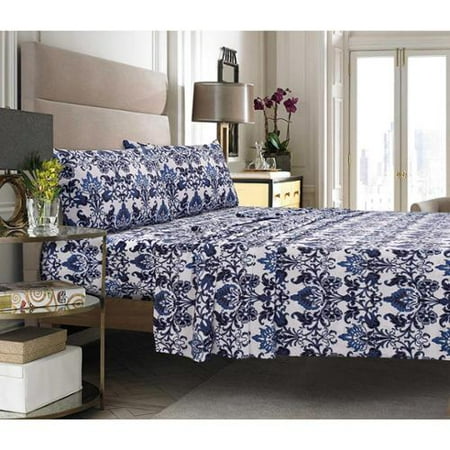Catalina Printed Egyptian Cotton Percale Extra Deep Pocket Sheet Set Catalina Printed Egyptian Cotton Percale Extra Deep Pocket Sheet Set Queen