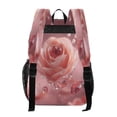 thumbnail image 3 of PVC Transparent Backpacks Clear Backpack for Travel and Outings Pink Rose with Red Heart-shaped, 3 of 7