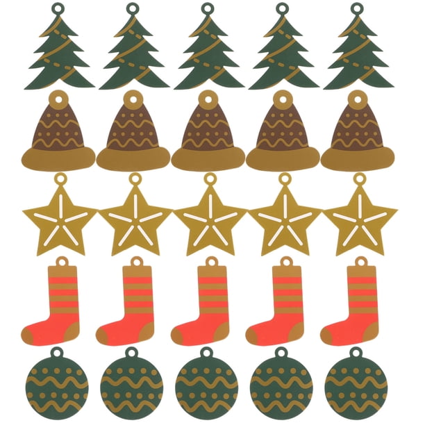 Tarjetas de felicitación del festival de las tarjetas de felicitación del estilo de Navidad de 50pcs (color surtido)
