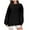 Black Fall Pullover Tops, variant on UTSJKR Women's Fall Pullover Tops Long Sleeve Tunic Tops 2024 Fashion Elegant Solid Crew Neck Blouses Casual Loose Fit Soft Basic Shirts Pink XL