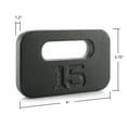 thumbnail image 4 of Philosophy Gym Cast Iron Ruck Weight - 15 LB Weighted Fitness Plate with Handle, 4 of 6