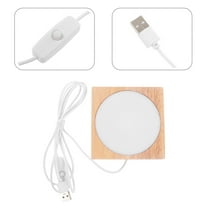 TAILTOSS 1Pc Bedside Table Lamp 4In Small Night Light Usb Power Plug For Bedroom Chic Design