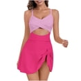 thumbnail image 1 of Cameland Maillot de Bain une Pièce pour Femmes, Contrôle du Ventre, Col en V, Robe de Bain, 1 of 7