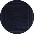 thumbnail image 1 of Ahgly Company Machine Washable Indoor Round Southwestern Blue Country Area Rugs, 7' Round, 1 of 4