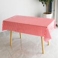 thumbnail image 3 of VERMON Nappe, Couverture de Table à Manger Imprimé Rayures Imperméable Résistant à la Décoloration Anti-Rayures Décoration Maison Couleur Vive Couverture de Table à Usage Unique Fournitures de Fête, 3 of 6