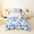 thumbnail image 4 of Erosebridal Kawaii Sea Shark Twin Comforter Sets 3-Piece For Teens,Cartoon Marine Animal Bedding Set,Super Cozy Room Decor, 4 of 6