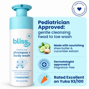 Bliss Baby Shampoo and Wash 2-in-1 Fragrance-Free
