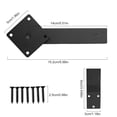 thumbnail image 5 of Barn Door Solid Iron Latch 5.5 Inch Lock Buckle Farm Revolving Fence Door Latch, 5 of 5