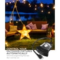thumbnail image 6 of Fosmon [ETL Listed] 24 Mechanical Outdoor Light Timer, Rainproof Outdoor Timer for Lights, 3 Prong Outdoor Light Timers, 3 Sockets Plug in Timers for Electrical Outlets, Timer for Outdoor Lights, 6 of 6