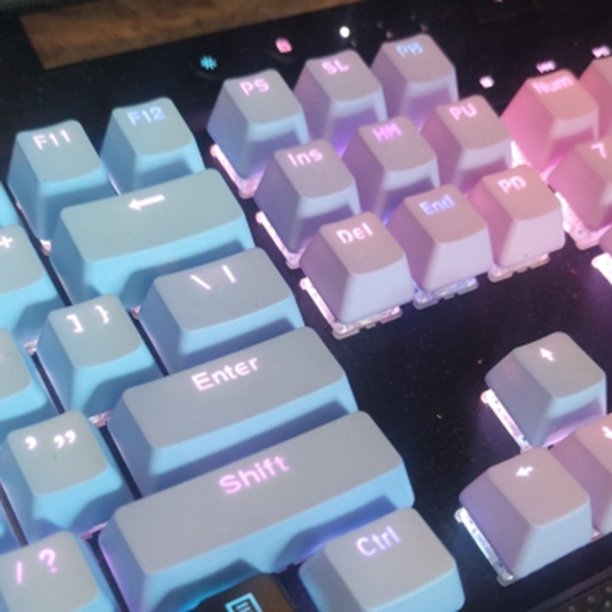 104 teclas de teclado mecánico con retroiluminación PBT para cereza (bruja azul) Ehuebsd Para estrenar