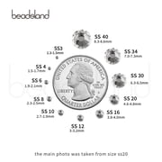 BEADSLAND 14400PCS Hotfix Rhinestones Bulk for Crafts DIY, Crystal, SS10