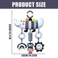 thumbnail image 3 of Newborns Developmental Toy Soft Plush Mobile With Black White Patterns For Bed Safety, 3 of 8