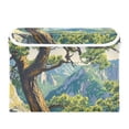 thumbnail image 7 of Yayeee Collapsible Cube Storage Bin with Lid Fabric Closet Decorative Basket with Handles, Pine Tree, 7 of 7