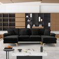 thumbnail image 2 of Rophefx 114.17" U-Shaped Sectional Sofa Couch, 4 Seat Sofa Set for Living Room, 2 of 6