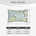 thumbnail image 6 of Bingfone Bees Standard Size Pillowcase, Long Staple Pure Cotton Envelope Closure Pillow Cover,14"X20", 6 of 9