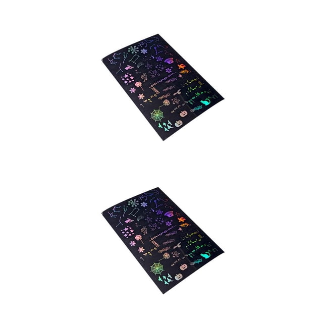 Wosthever Pegatinas de resina con varios patrones, hermoso accesorio DIY, embalaje de regalo, Kits de álbumes de recortes multiusos, Constelación 2piezas