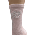 thumbnail image 5 of Snowflake Pattern Soft Acrylic Crew Women's Socks W7111S (Assorted - Black/Brown/Pink, Fits Shoe Size 4-10, Socks Size 9-11), 5 of 7