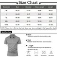 thumbnail image 3 of Yiaimeir Men's Three Button Printed Lapel Short Sleeve T-Shirt Top Streetwear,Size M-3XL, 3 of 5