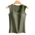 thumbnail image 4 of Lixiuxyad Summer Tank New Spring/summer Camisole Women's Undershirt With A Pair Of And A Wide Shoulder Undershirt With A Chest Pad And A Cup Integrated Vest., 4 of 4