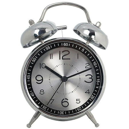 Loud Alarm Clock For Heavy Sleepers Adults, Silent Non-ticking Quartz With Backlight,twin Bell - JA