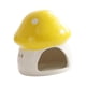 thumbnail image 5 of Casita de cerámica para hámster, hábitat resistente, escondite de dibujos animados, cama para hámster. Amarillo, 5 of 9