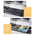 thumbnail image 3 of nqOlkjepod Large Induction Cooktop Protector Mat 36"x21", Blue Yellow Spring Floral Stove Top Covers for Electric Stove, Watercolor Summer Botanical Stove Burner Cover Mats, Glass Top Stove Cover, 3 of 8