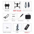 thumbnail image 1 of Drone plegable de cuatro ejes RC WiFi Quadcopter para niños, juguete de avión de altura fija teledirigido, 480P kenally EL002036-01B, 1 of 2