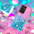 thumbnail image 4 of Funda para Samsung Galaxy S21 Ultra 5G Transparente con Brillos Carcasa Protectora Antigolpes con Glitter Brillante, 4 of 5