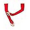 thumbnail image 3 of Hebalg Fingerless Long Red Gloves Pierced Elbow Length Satin Gloves 19" Stretchy Opera Evening Party 1920s Gloves for Women, 3 of 6
